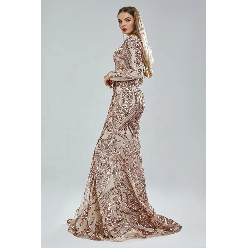 Shop Our Collection of Long Sleeve Flared Evening Dresses