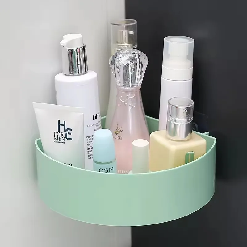 Hot Sale Wholesale Price Bathroom Shelving Wall Hanging Bathroom Perforation-Free Suction Cup Bathroom Storage Tripod