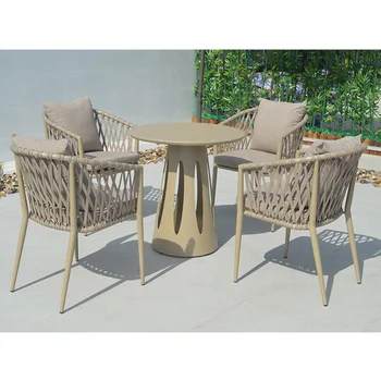 Armchair Outdoor Furniture Villa Patio Fashionable Garden Chairs And Table Set Outdoor Garden Furniture Sets