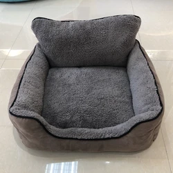New design wholesale comfortable cushion pet bed suede quality pet dog bed NO 3