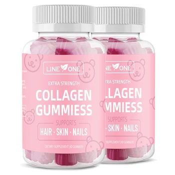 Private Label Vegan Collagen Supplements Biotin Collagen Gummy Hair Gummy Vitamins for Hair Skin and Nails