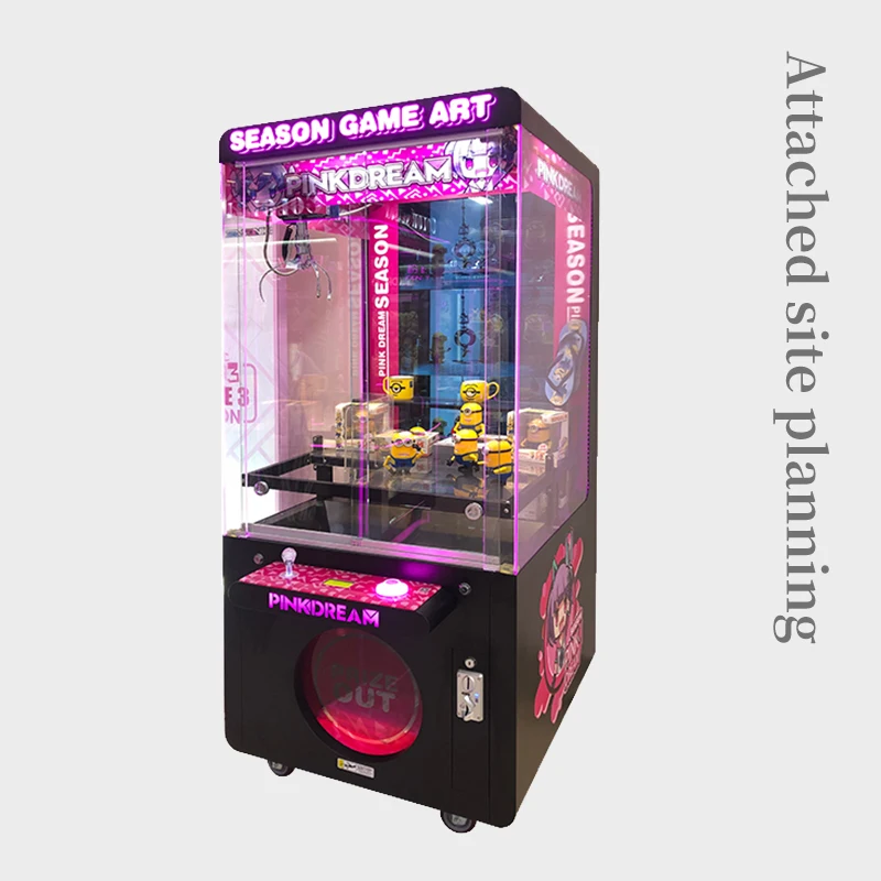 Высококачественная детская игровая площадка машинка для игровых автоматов плюшевый игрушечный кран монетный джойстик прямо с