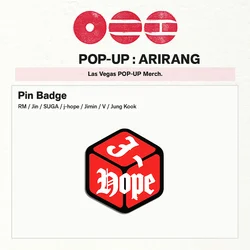 Kpop TAEHYUNG JUNGKOOK SUGA RM LAS VEGAS POP-UP Acrylic Badge Pins