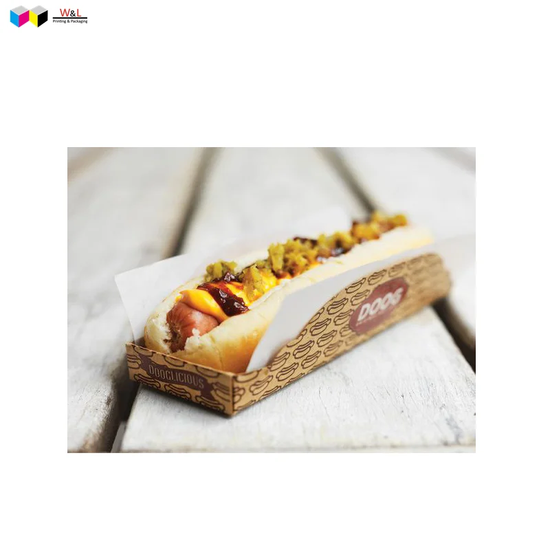 Biodegradable Take Away Take Out Go to Clam Shell 100% Food Grade Paper Taco Tacco Packaging Tray Box