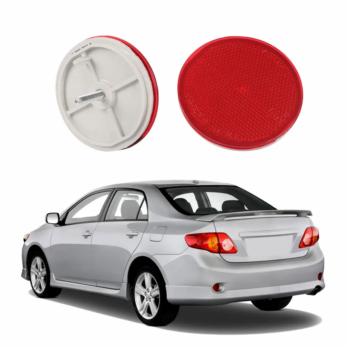 auto parts rear bumper cover red reflector for TOYOTA corolla 2007 2008 2009 2010