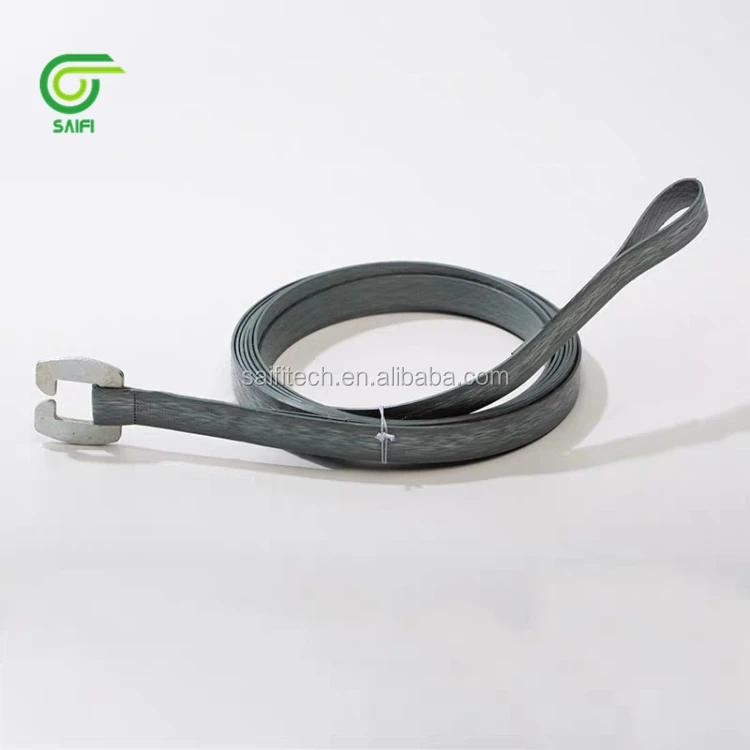 Factory Directly Selling Embossed Black Polyester PET Strapping Band for Cotton Bale Packing