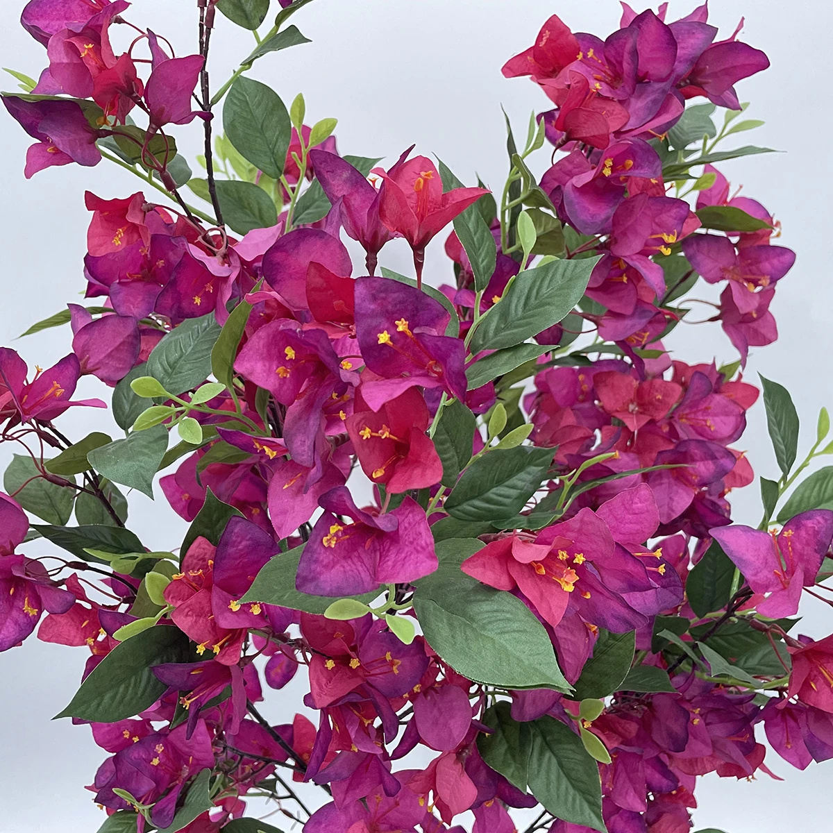 JIAWEI Outdoor Purple Beige Artificial Bamboo Tree Fleur Artificielle Artificial Flor Pot Plastic Flower Durable Indoor/Outdoor