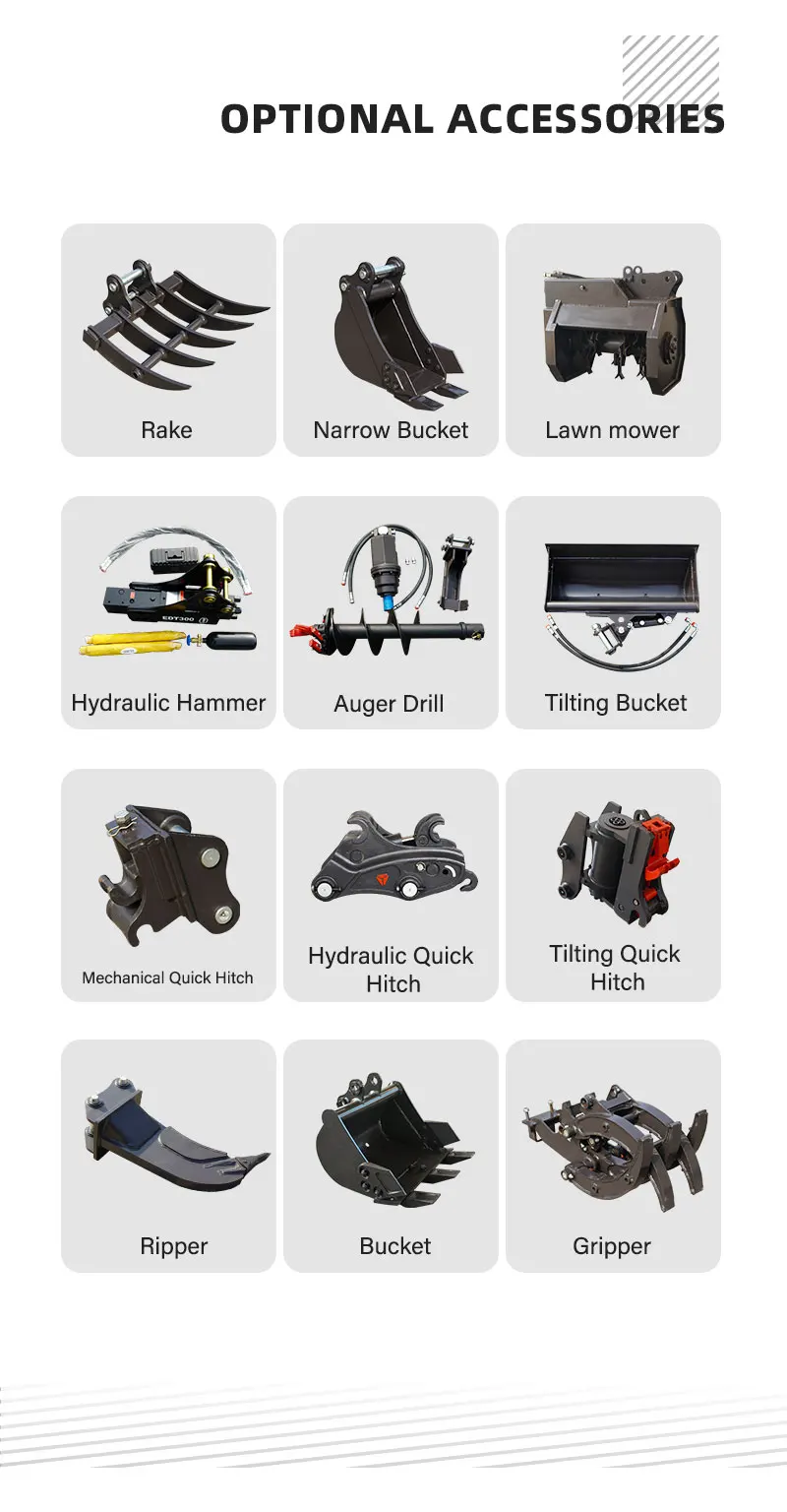 Rake for XINIU / Rhinoceros Mini Excavators