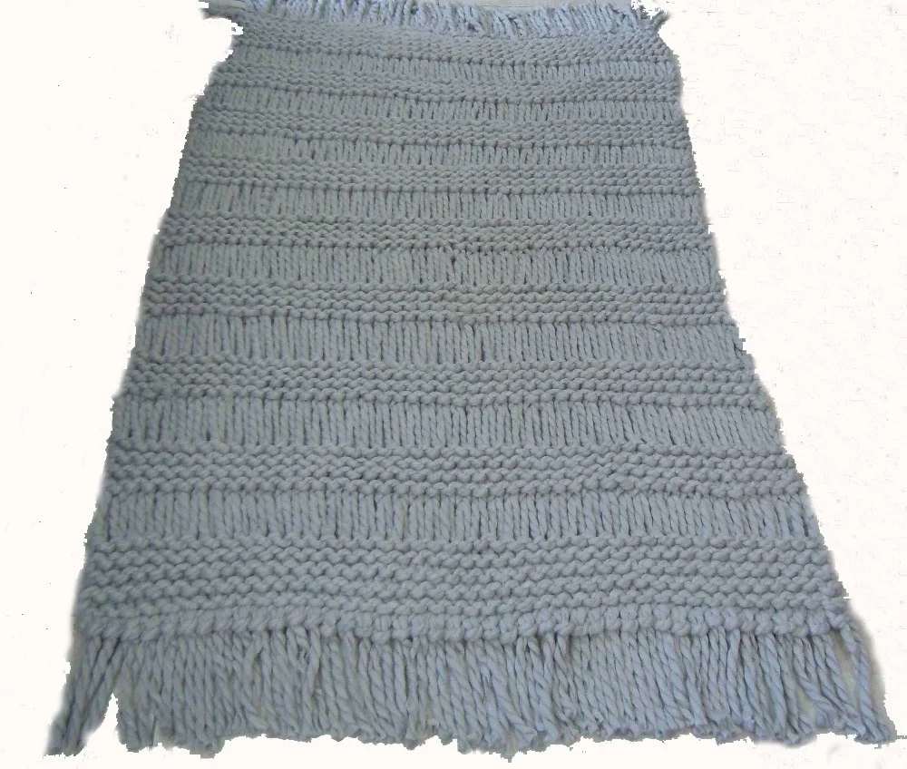 RT17034 100% ручная вязка шерстяное одеяло с