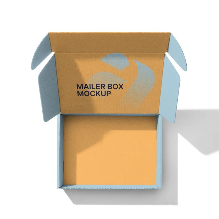 Low Moq Custom Printed Kraft Paper Mailing Box With Logo For Clothes