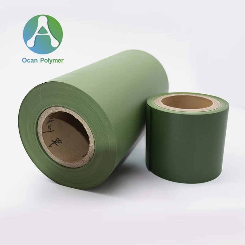 Matte Green Pvc Roll Color Rigid Plastic PVC Film for Making Christmas Tree Leaves