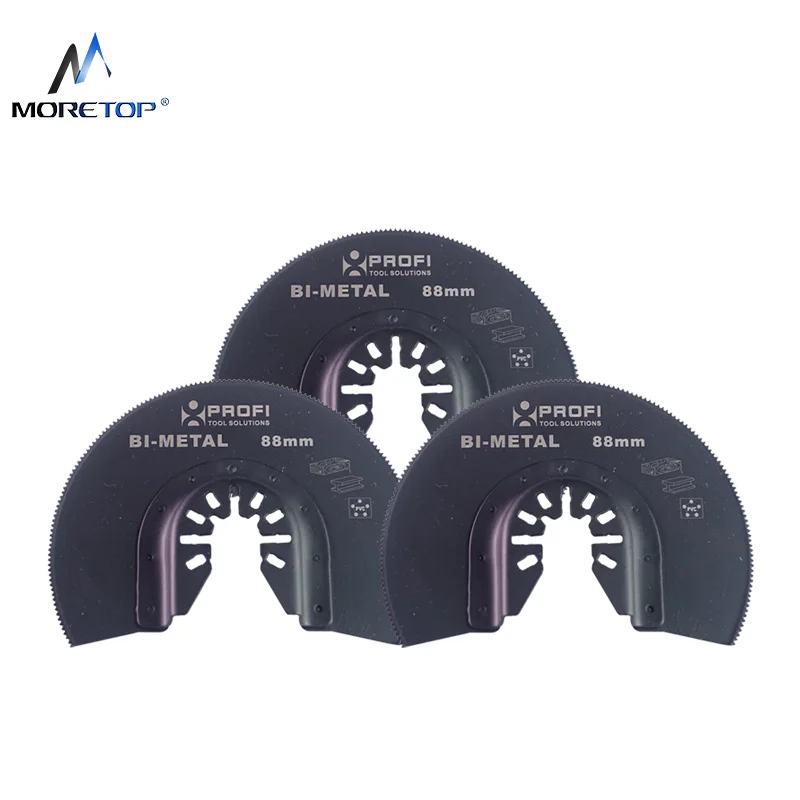 Bim 88mm Workzone Multifunction Tool Blades Cutting Porcelain Tile With