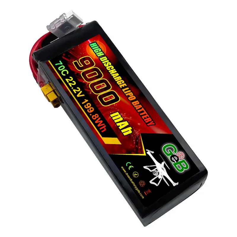 แบตเตอรี่ลิโพกึ่งโซลิดสเตต 6S 4500mAh 9000mAh พร้อมแบตเตอรี่ UAV 22.2V พลังงานสูงที่มีความหนาแน่นสูง