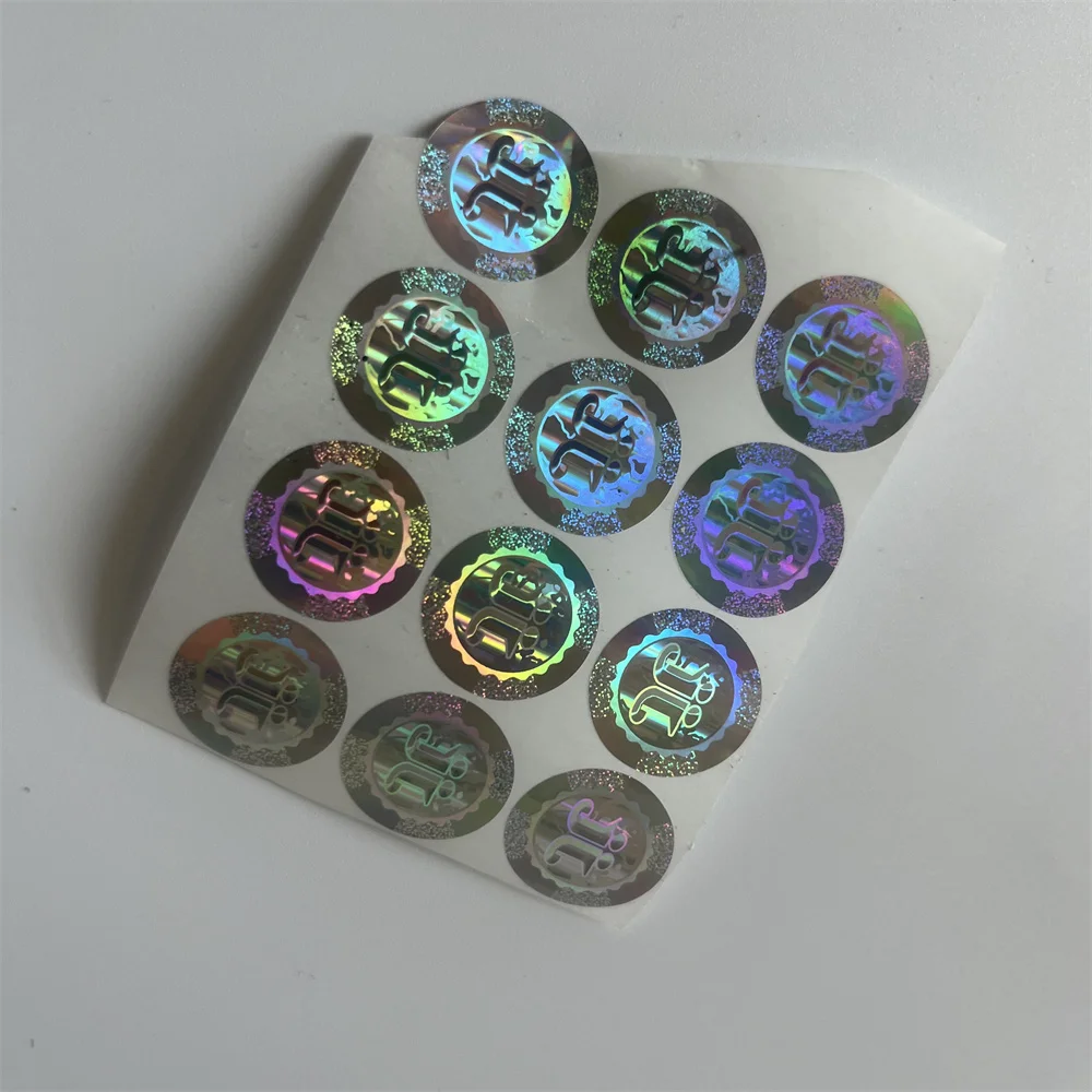 Custom Scratch Off Sticker Hologram Labels Printing Qr Code Holographic