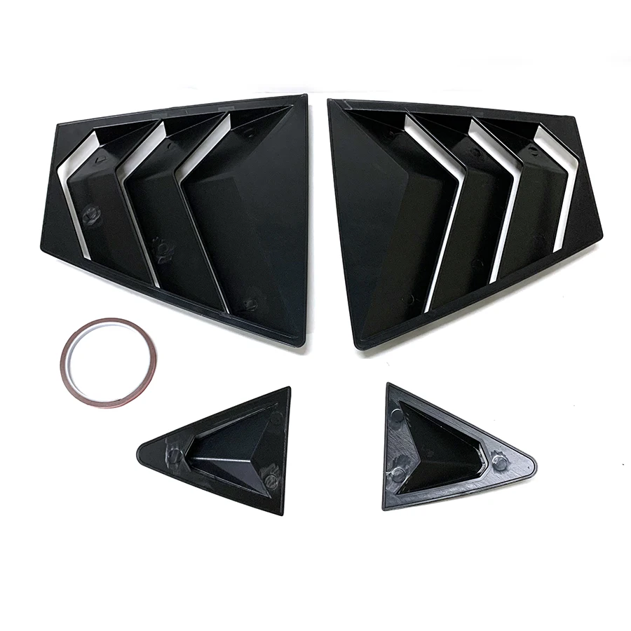 product tiypeor rear side window louvers air vent scoop shade shutter panel exterior decoration trim for toyota corolla 2020 2023-7