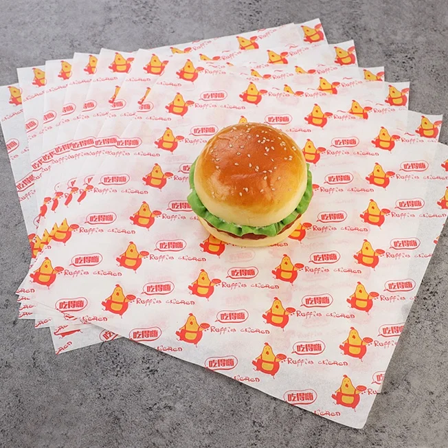 Baking Paper Type and Uncoated and Coating Greaseproof Hamburger Wrapping Paper