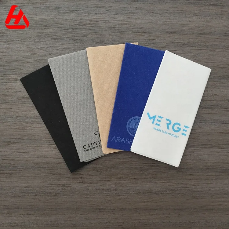 Высокое качество Буле салфетки Бумага с золотым логотипом персонализированные свадебные салфетки одноразовые цветные салфетки для ужина