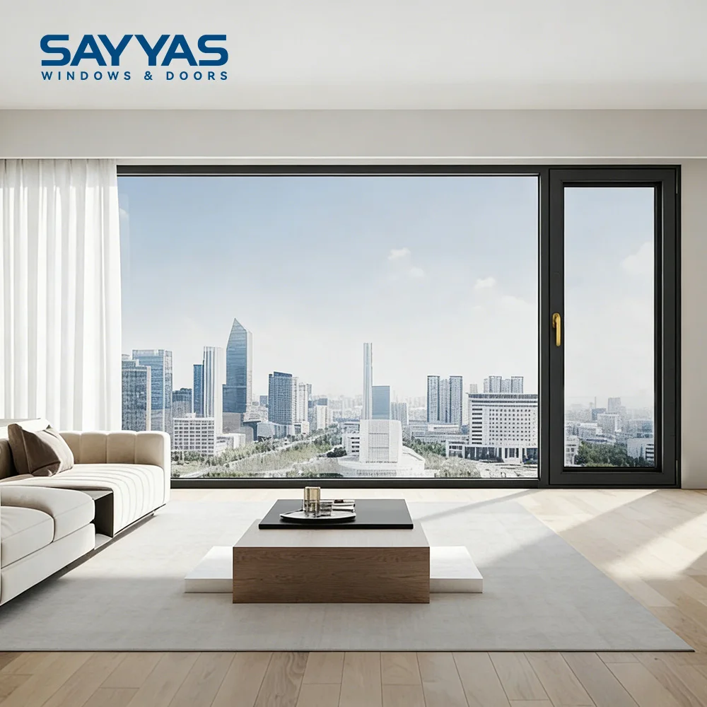 High Performance Triple Glazed Low-E Argon Gas Filled Thermal Insulated Modern UPVC Window