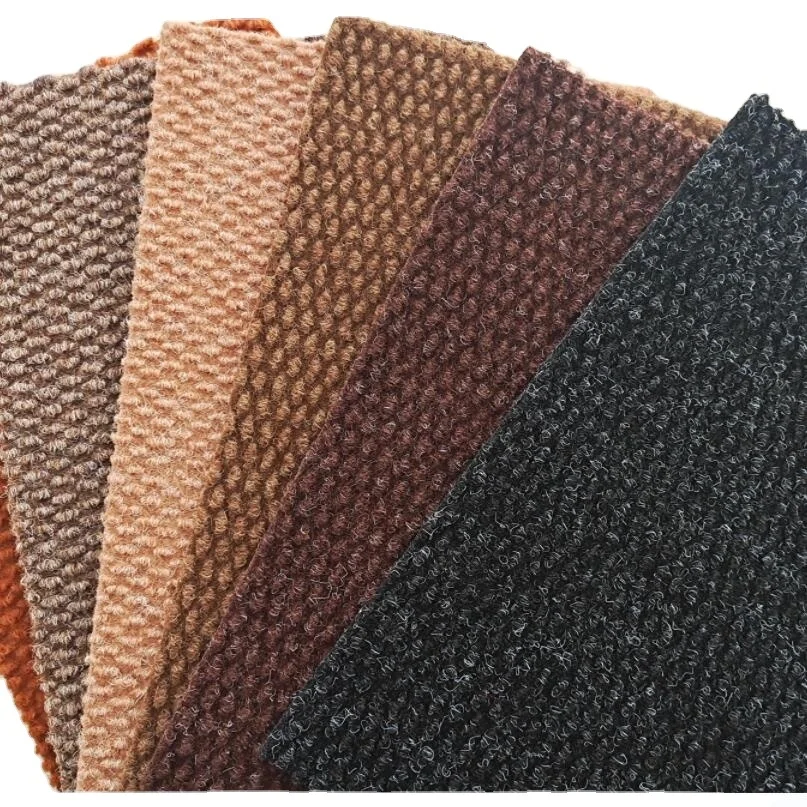 Non Woven Needle Punch  Pineapple Stripe Exhibition Carpet With Foam Latex Backing