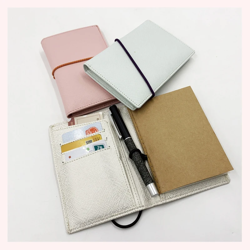 New arrivals PU leather travel planner journal portable notebook with pen holder