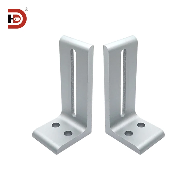 Aluminum Profiles with  Connection Angle Codes, Extruded Right Angle Fixing Parts, Unequal Adjustable Aluminum Angle Parts details