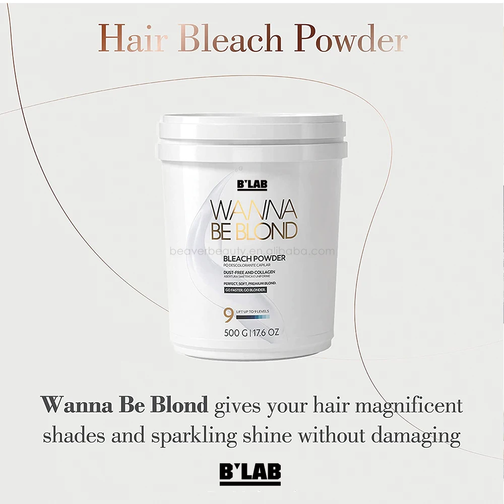 Private Label Low Ammonia Free Organic Bleach For Hair Color Dye