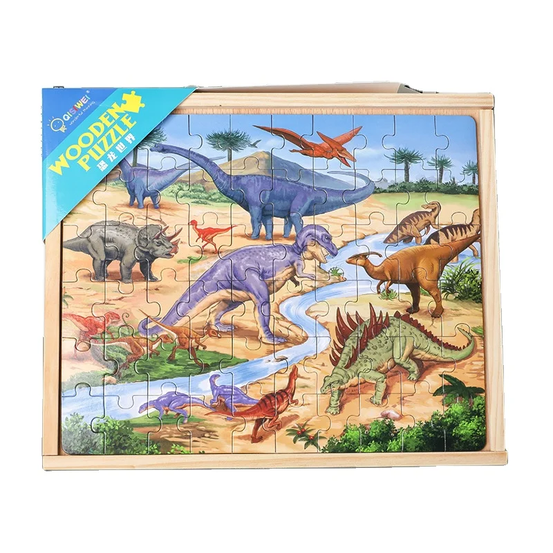 Early Educational Learning Wooden Puzzle Hand Grab Board Jigsaw Baby Toys 