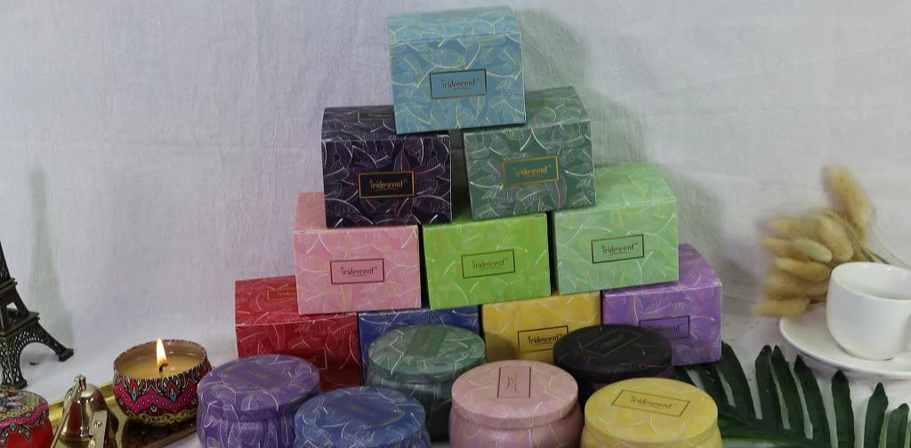 Wholesale Coconut Wax Scented Candles Peony Flower Candle 10 Pcs