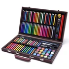NEW Professional Art Set 180 Pieces Deluxe Art Set In Wooden Case For Kids Painting Drawing