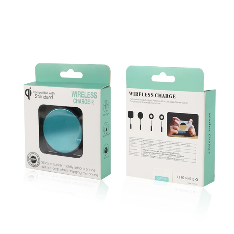 Бесплатная доставка Беспроводная зарядная док-станция Светодиодная лампа 10 Вт Qi Беспроводная зарядная подставка