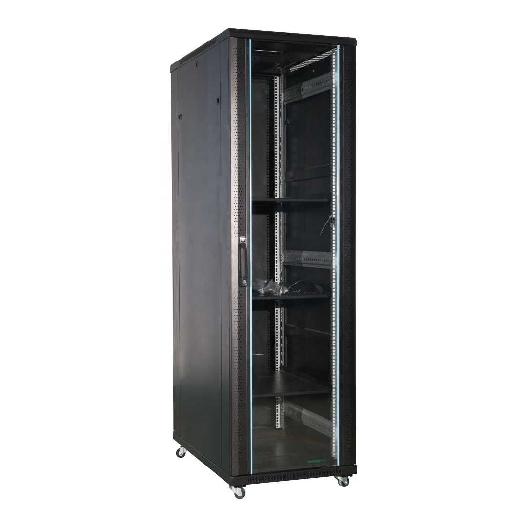 Server Rack 19 800x1000 42U Black Grilled Door Evolution series