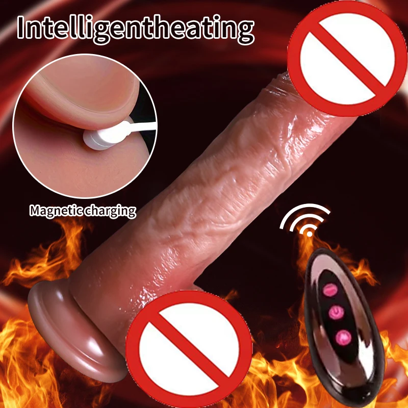 High Quality Soft Simulation Electric Dildo Hot Selling Auto Retractable Boomers for Female Masturbation