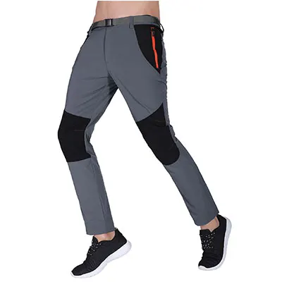Lightweight Breathable Males Tactical Pants Fishing Hiking Camping Waterproof No Fleece Pants Zipper Pocket Casual Trousers