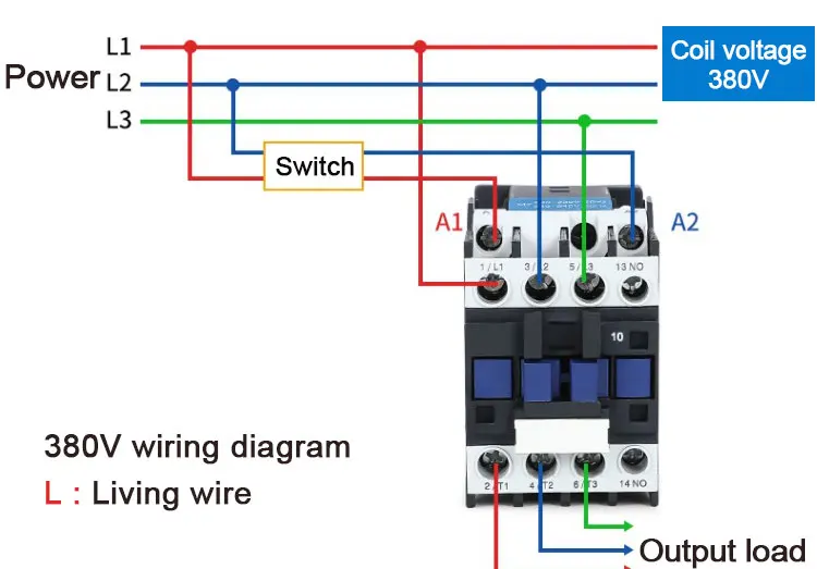 Din Rail Mounted 3p+1no Normal Open Contactor Cjx2-1810 Ac 18a 3 Phase ...