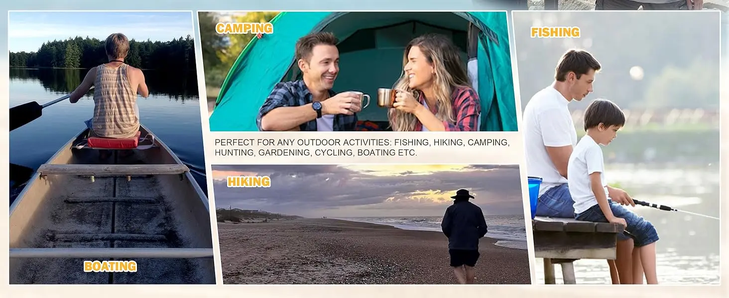 Sombrero de pesca impermeable para hombre de ala ancha transpirable_voghion.com