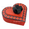 8cm red box black ribbon red screw