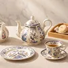 Chinese Bird Design - Teapot + 1 Cup & Saucer + 1 Dessert Plate
