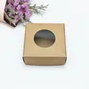 kraft box with round window