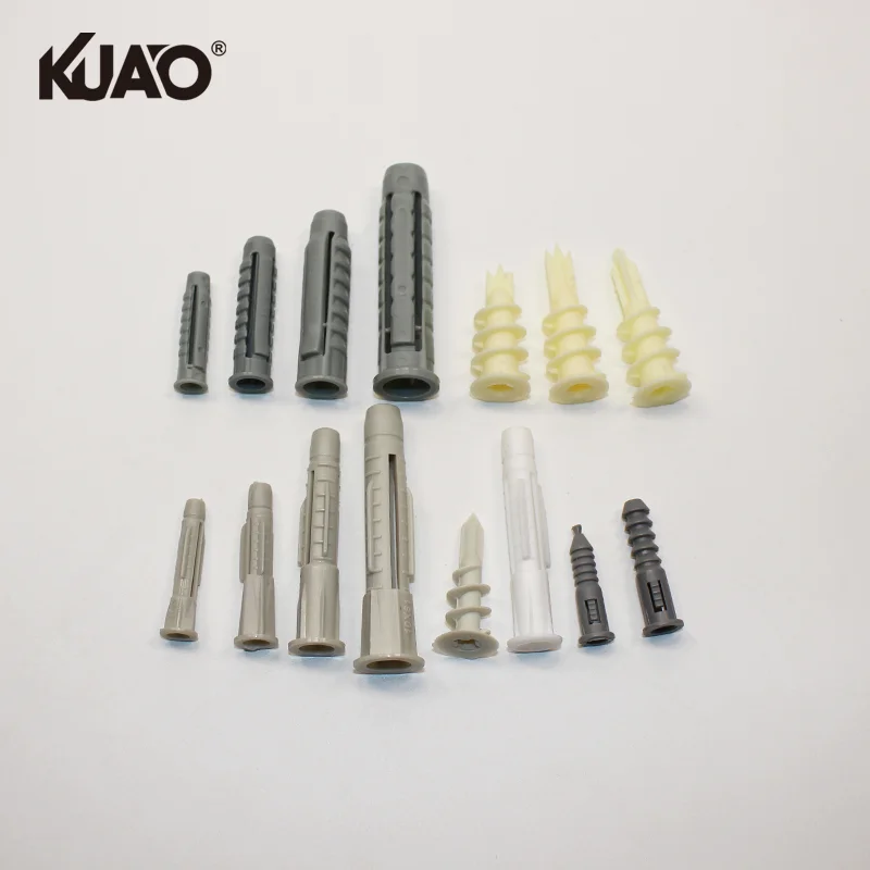 Wedge Type Screw Expansion Anchor for Wood Drywall for Fastening Nylon Plastic Wall Anchor