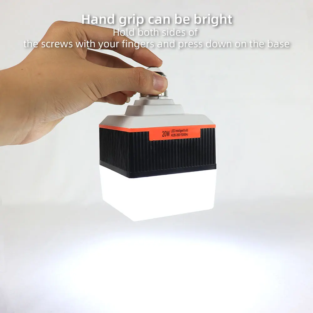 Removable Double Battery Design square 85-265V E27 B22 Universal ...