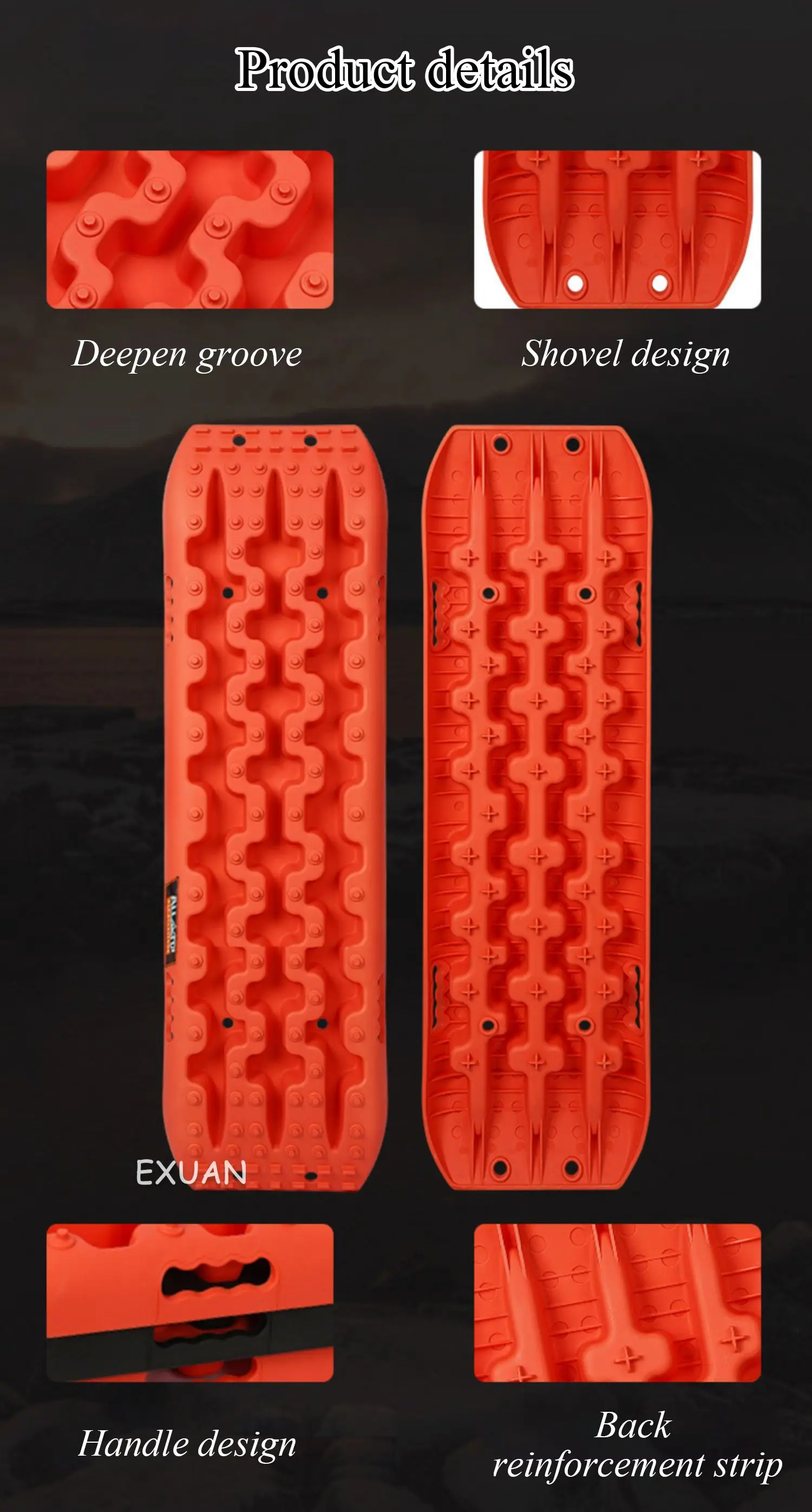 Fold Ronix Recovery Sand Shovel Traction Recovery Board Kit Recovery