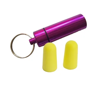 P10 Aluminium Tube Metal Case Container Canister Soundproof Earplugs for Effective Hearing Protection