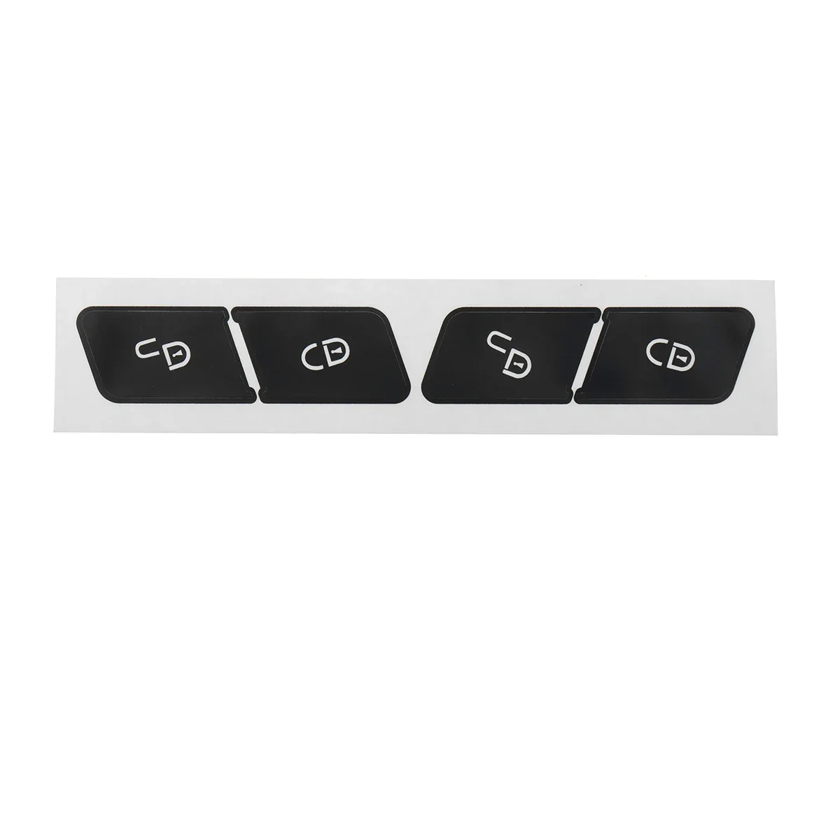 Left+Right Car Door Lock Control Switch Button Repair Kit, Matte Black