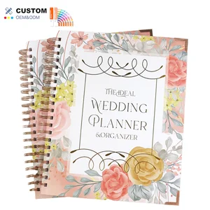 Customized Eco Friendly A5 A4 Spiral Bound Hardcover Notebook Luxury Custom Designed Printed Weekly Planner Paper Gift