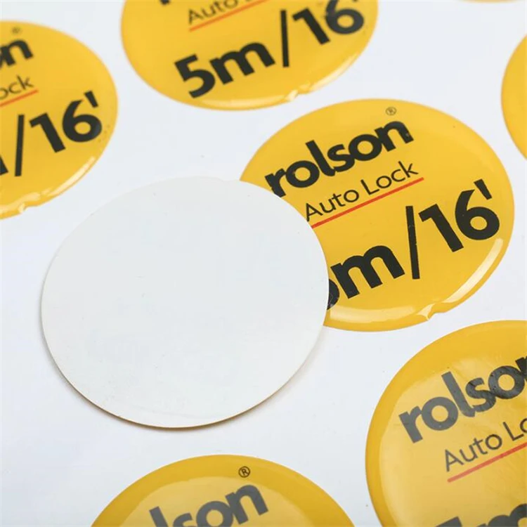 Custom Epoxy Resin Clear Dome Sticker 3d Printing Epoxy Resin Label