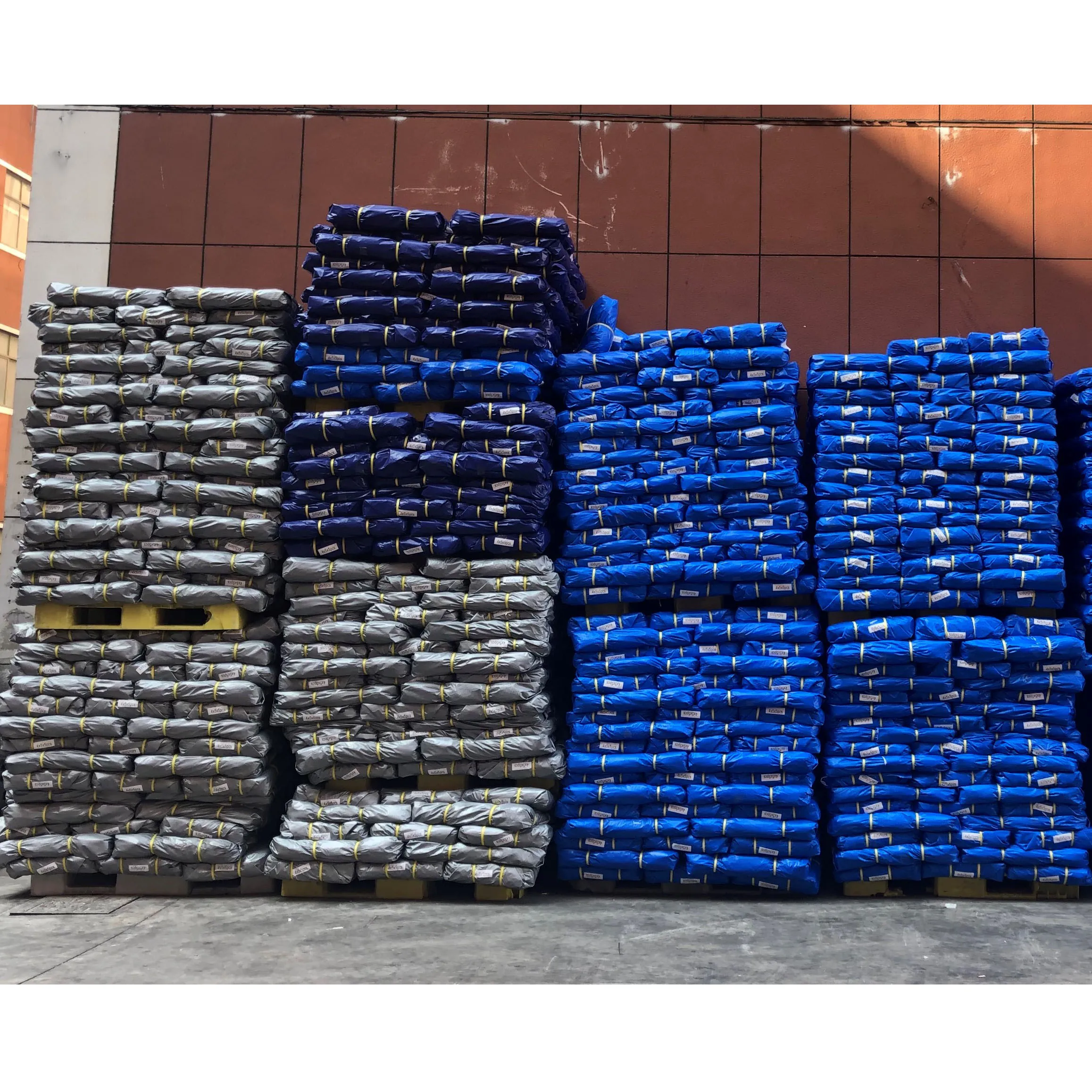 Sliver White Color Customized Tarpaulin Sheets Double Sides Laminated Plastic Fabric Waterproof Poly Tarp Export to Africa