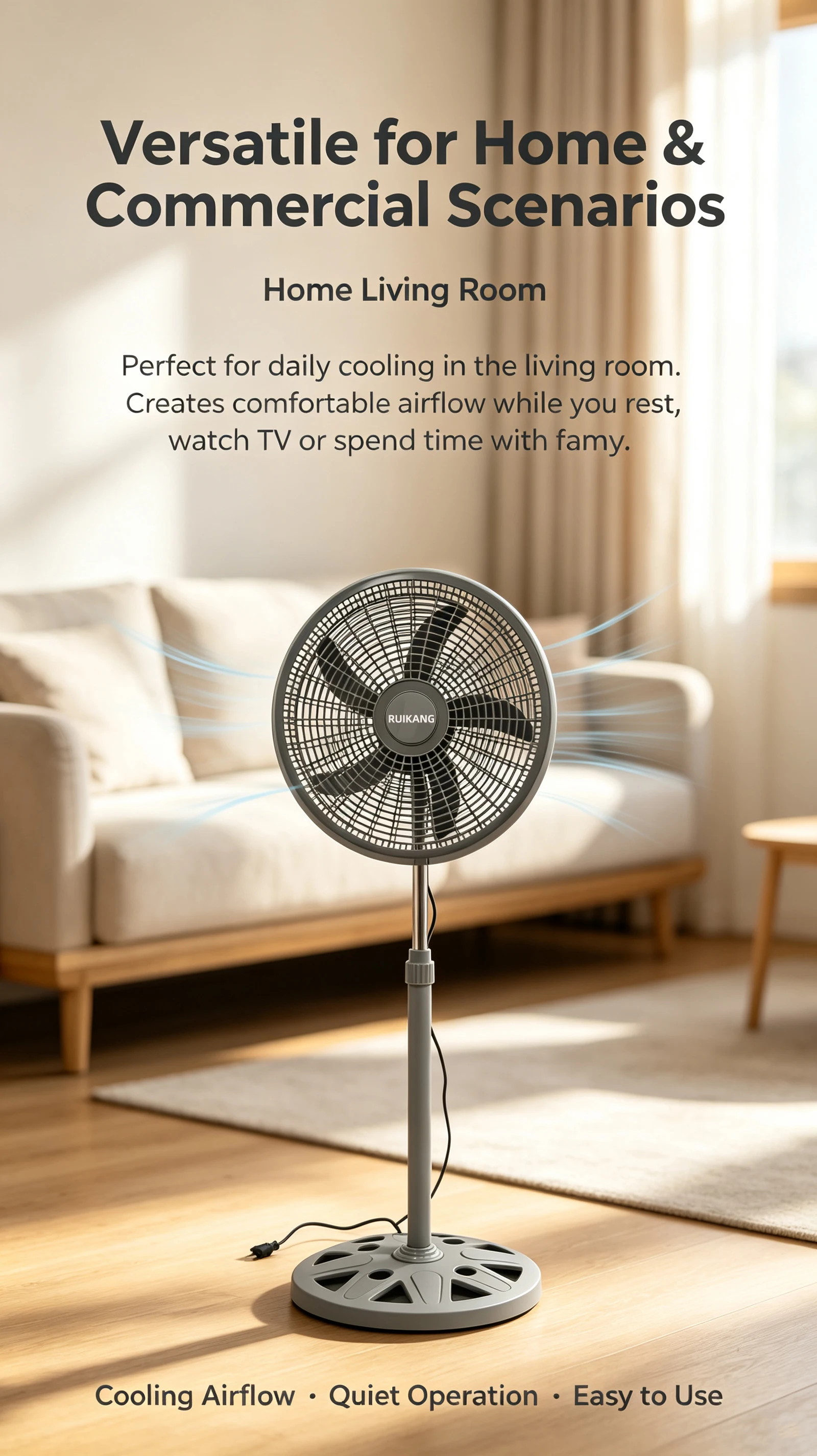 Pedestal Fan, 220V 50HZ 55W - detail 4
