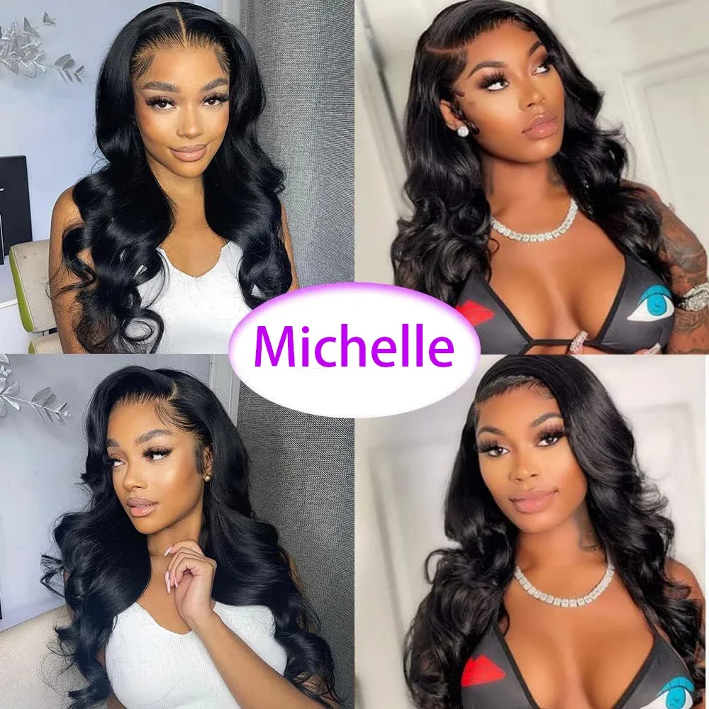 Brazilian Body Wave Clip-Ins Human Hair Extensions 8 Pcs Set Natural Color Remy 1B_voghion.com
