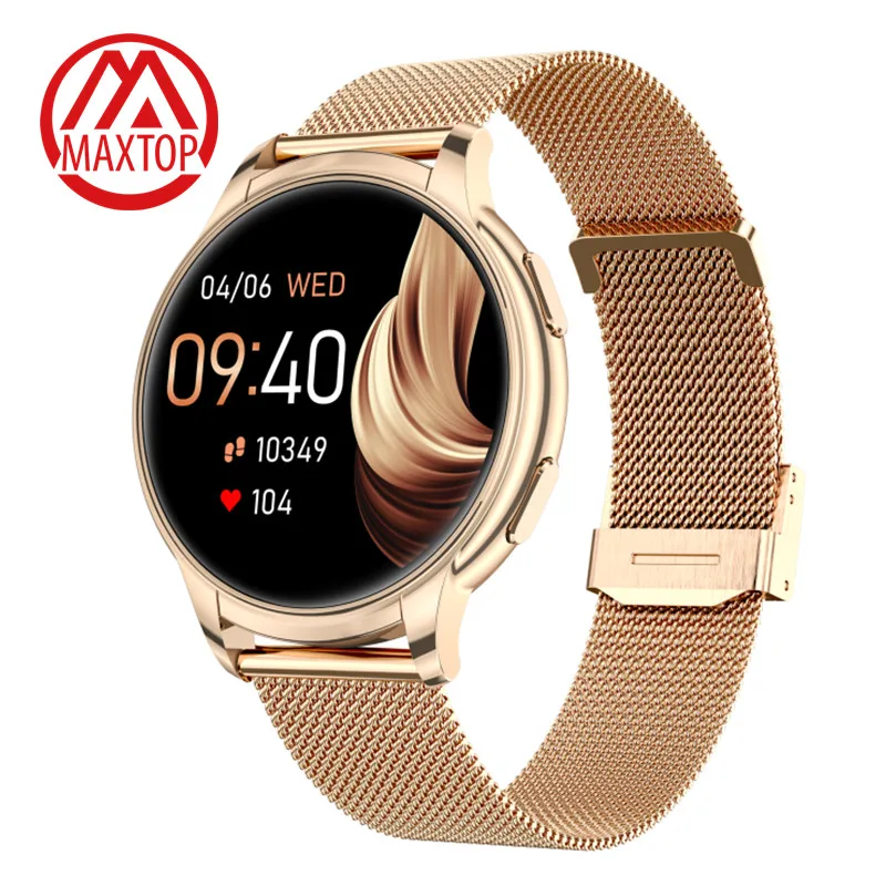 Maxtop Smartwatch App Elegant Gold Color Women's Watch