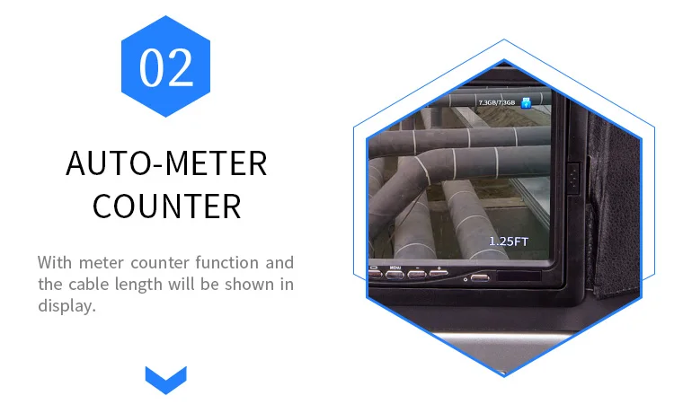 Factory Wholesale Sewer CCTV Pipe Camera 1080P Camera Waterproof IP68 9inch Screen Keyboard Industrial Video Inspection Camera details